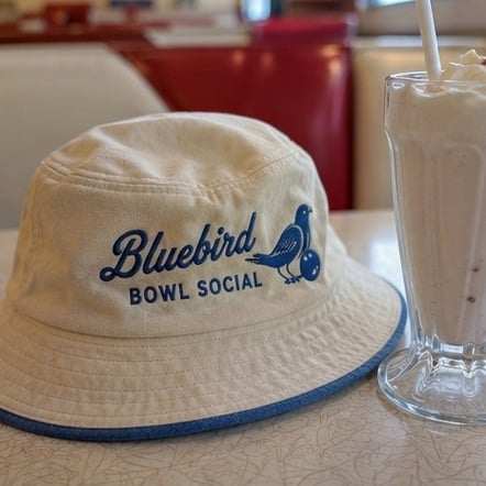 Branded bowling hats with logo
