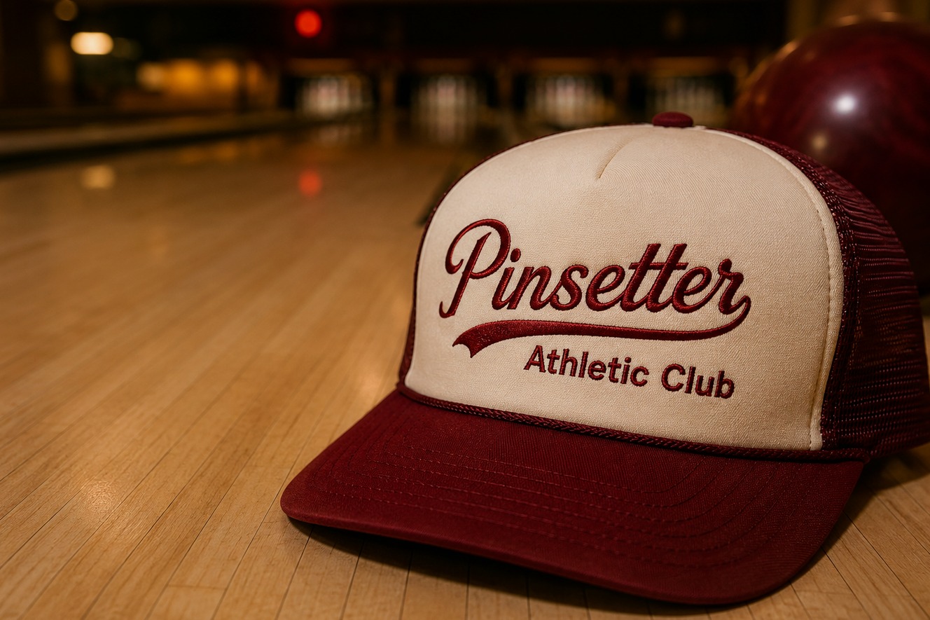 Custom printed bowling hats with logo