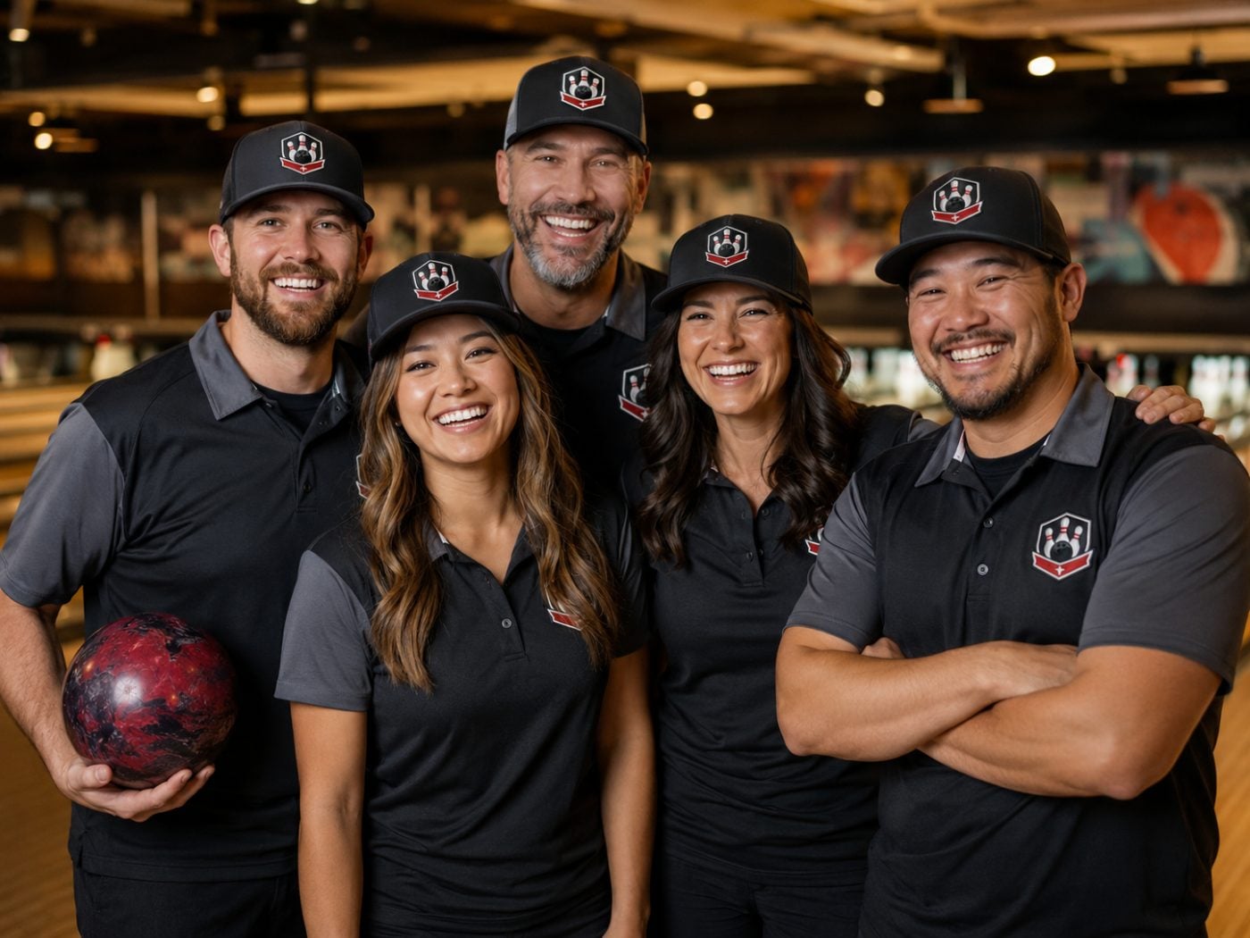 Custom bowling hats for bowling leagues